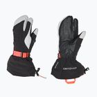 Rękawice narciarskie damskie ORTOVOX Merino Freeride 3 Finger black raven