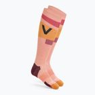 Skarpety narciarskie damskie ORTOVOX Freeride Long Socks Cozy bloom