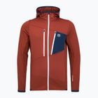 Bluza męska ORTOVOX Fleece Grid Hoody clay orange