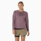 Longsleeve do biegania damski ASICS Fujitrail Logo dusty mauve