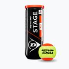 Piłki tenisowe Dunlop Stage 2 3 pack orange