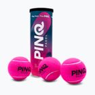 Piłki do padla PINQ Padel 3B 3 szt. pink