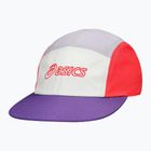 Czapka z daszkiem ASICS 5 Panel flash red/edo purple/dusk violet