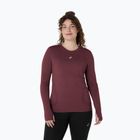 Longsleeve do biegania damski ASICS Road Seamless LS dark currant/port royal