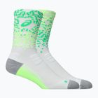 Skarpety ASICS Performance Run Crew brilliant white/illum. green/vital green