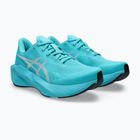 Buty do biegania damskie ASICS Novablast 6 energy aqua/white