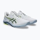 Buty męskie ASICS Netburner Ballistic FF 4 white/raw indigo