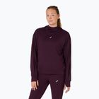 Bluza do biegania damska ASICS Nagino Run Winter Hoodie dark aubergine