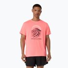 Koszulka do biegania męska Asics Fujitrail Logo Ss Top Sun Coral