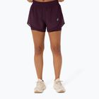Spodenki do biegania damskie ASICS Nagino Run 2-N-1 dark aubergine