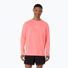 Longsleeve do biegania męski Asics Fujitrail Logo Ls Top Sun Coral