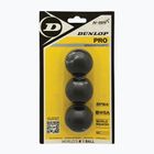 Piłki do squaha Dunlop Pro Blister 3 szt. czarne 700109