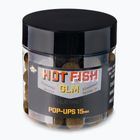 Kulki pływające karpiowe Dynamite Baits Hot Fish & GLM Pop Up 15mm brązowe ADY041013