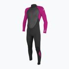 Pianka do pływania dziecięca O'Neill Youth Reactor-2 3/2 mm Back Zip Full black/berry