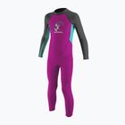 Pianka do pływania dziecięca O'Neill Toddler Reactor-2 2 mm Back Zip Full berry/light aqua/graphite