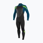Pianka do pływania dziecięca O'Neill Youth Epic 3/2 mm Back Zip Full black/ultra blue/ultra blue/dayglo