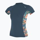 Koszulka do pływania damska O'Neill Side Print Rash Guard copen blue/painted tropics