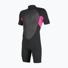 Pianka do pływania dziecięca O'Neill Youth Reactor-2 2mm Back Zip SS Spring black/berry