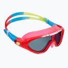 Maska do pływania dziecięca Speedo Biofuse Rift lava red/japan blue/smoke