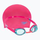 Zestaw do pływania dziecięcy Speedo Jet V2 Czepek + Okulary pink