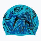 Czepek pływacki dziecięcy Speedo Slogan Print blue/black