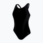 Strój pływacki jednoczęściowy damski Speedo Placement Laneback black/grey