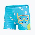Bokserki pływackie dziecięce Speedo Tommy Turtle Placement Aquashort blue/yellow