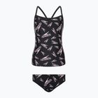 Strój pływacki dwuczęściowy dziecięcy Speedo Printed Tie-Back Tankini black/pink