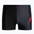 Bokserki pływackie dziecięce Speedo Placement Digital Aquashort black/red