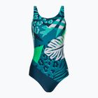 Strój pływacki jednoczęściowy damski Speedo Placement U-Back blue/green