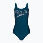 Strój pływacki jednoczęściowy damski Speedo Logo Deep U-Back dark petrol
