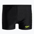 Bokserki pływackie dziecięce Speedo Plastisol Placement Aquashort black/atomic lime/tile