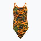 Strój pływacki jednoczęściowy damski Speedo Allover Vback salso / black / olive