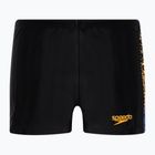 Bokserki pływackie dziecięce Speedo Plastisol Placement Aquashort black/papaya punch/blue flame