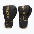 Rękawice bokserskie RDX F6 matte golden