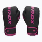Rękawice bokserskie RDX F6 matte pink