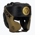 Kask bokserski RDX L1 Mark Pro Cheek Boxing Training Head Guard golden