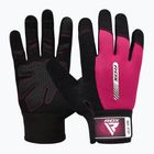 Rękawiczki treningowe RDX W1F Full Finger pink