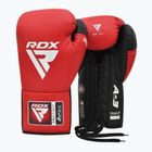 Rękawice bokserskie RDX Pro Fight Apex Competition Lace Up Boxing red