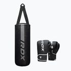 Worek bokserski RDX F6 Junior Punch Bag + Boxing Gloves matte silver