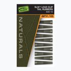 Bezpieczny klips Fox International Naturals Size 10 Slik Lead Clip Tail Rubber 10 szt.