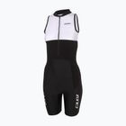 Kombinezon triathlonowy damski ZONE3 Lava Long Distance Trisuit black/white/green