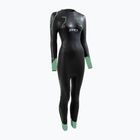 Pianka triathlonowa damska ZONE3 Vision black/eucalyptus green
