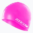 Czepek pływacki ZONE3 Silicone Swim hi-vis pink