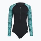 Strój pływacki jednoczęściowy damski ZONE3 Long Sleeve teal tie dye