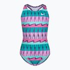 Strój pływacki jednoczęściowy dziecięcy Nike Clash pink