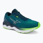 Buty do biegania męskie Mizuno Wave Skyrise 3 algiers blue/ white/ green gecko