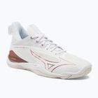 Buty do piłki ręcznej damskie Mizuno Wave Mirage 4 white/rose/snow white