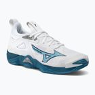 Buty do siatkówki męskie Mizuno Wave Momentum 3 white/sailor blue/silver