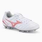 Buty piłkarskie dziecięce Mizuno Monarcida Neo III Select AG white/radiant red